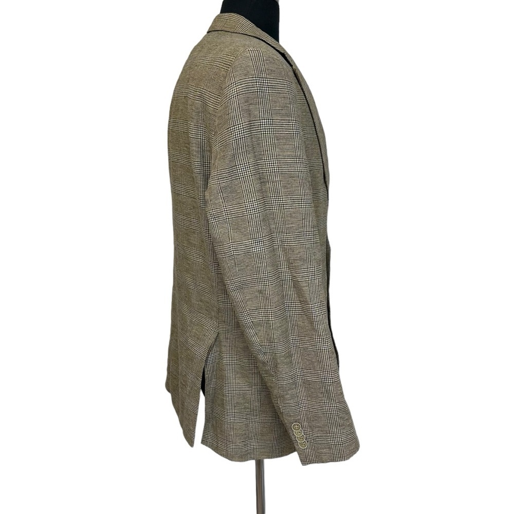 Tommy Hilfiger Men’s Plaid Blazer Jacket Tan R42 - Picture 6 of 10